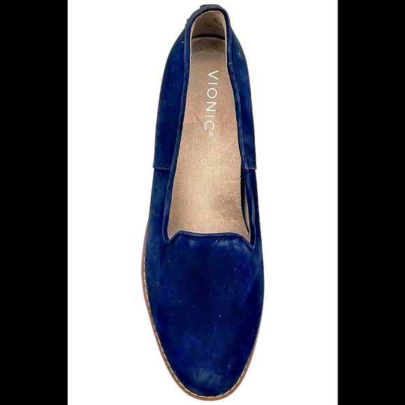 Vionic Water Repellent Wedges Willa Wedge Navy - Medium - Picture 2 of 6